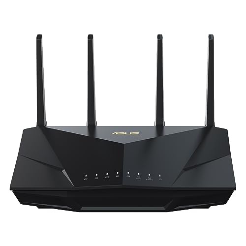 ASUS WiFi RT-AX5400 (A) 無線 ルーター 最新規格WiFi6 4804+574Mbps v6プラス/ OCNバーチャルコネクトに対応。トリプルコア1.5GHzCPU搭載 最大2Gbpsの高速WANアグリゲーション接続 メッシュ/セキュリティ機能付 3階建4LDK