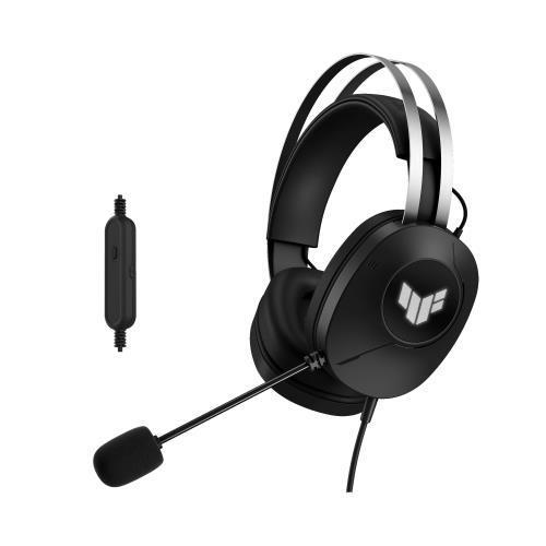 ASUS TUF Gaming H1 Gen II/有線ゲーミングヘッドセット / バーチャル7.1サラウンドサウンド / 軽量297g / TeamSpeak認定単一指向性マイク/USB 接続/PC / PS5 / 国内