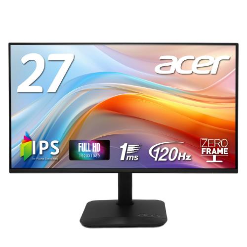 Acer pcモニター SA272UEwmiipx 27インチ ホワイト Acer スタンダードモニター 27インチ WQHD 2560×1440 IPS 100Hz