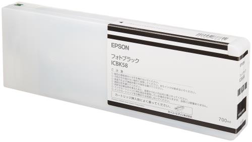 セイコーエプソン インキ薬莢 映し絵黒いこと 700ml (PX-H10000/H8000用) ICBK58