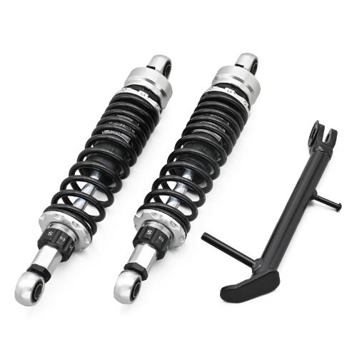 デイトナ(Daytona) CL250(23)専用 リアサスペンション ローダウンキット 純正比-32~-47mm 減衰調整20段階 シルバーボディ ショートサイドスタンド付属 41881