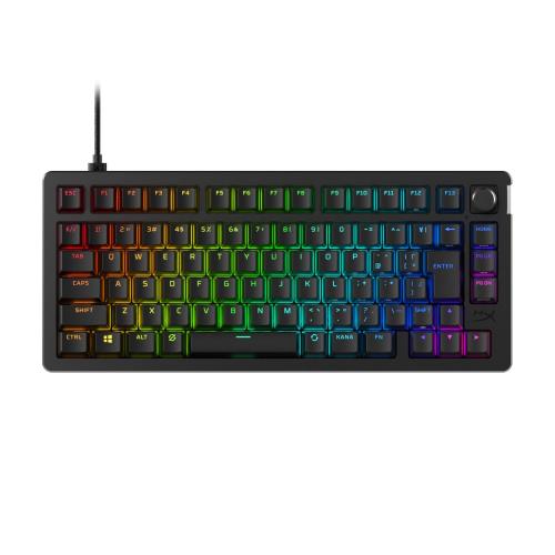 HyperX Alloy Rise 75 ゲーミングキーボード 日本語取り合わせ 力学的 75% 直線的取り替えっこ 手段制御装置 ガスケットマウント 熱っぽいつけ替える カスタマイズ 7G7A4AA#ABJ