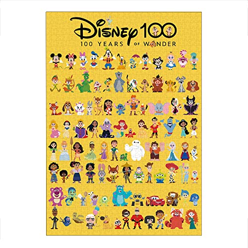 テンヨー(Tenyo) 日本製 1000ピース ジグソーパズル ディズニー Disney100:Cute Celebration (51x73.5cm) D-1000-013 DISNEY100周年記念品 のり付き ヘラ付き サービスカード付き