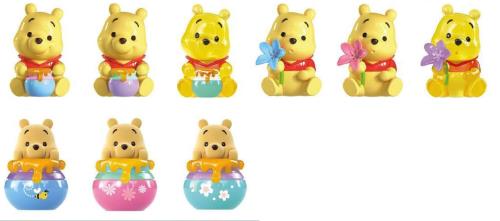 テンヨー(Tenyo) グランドジェスター ミニフィギュア くまのプーさん セット箱 24個入BOX販売 DFR-S01