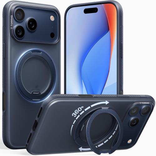 TORRAS iPhone 17 Pro Max 用ケース カチカチ・多機能360度回転スタンドリング Ostand O3 Fitness MagSafe対応 米軍MIL規格耐衝撃 スタンド 指紋防止 黄変防止 カメラ