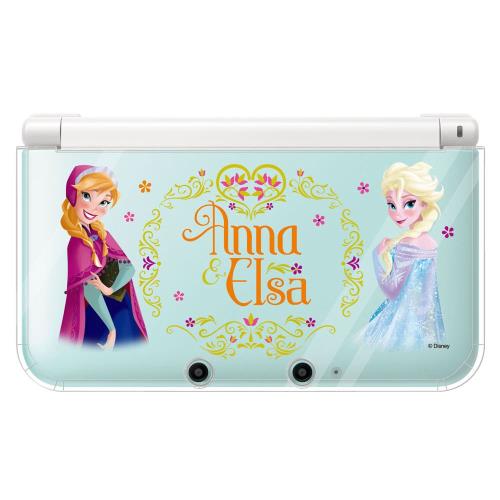キャラプレカバー for ニンテンドー3DSLL アナとエルサ (アナと雪の女王)画像