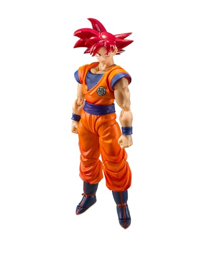 TAMASHII NATIONS S.H.フィギュアーツ ドラゴンボール超 スーパーサイヤ人ゴッド孫悟空-正しき心がもたらすサイヤ人の神- 約140mm PVCABS製 塗装済み可動フィギュア