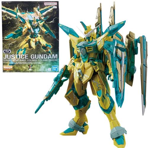 MG 1/100 ジャスティスガンダム [CROSS CONTRAST COLORS/CLEAR GREEN] でき事