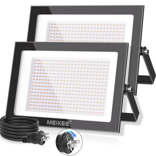 MEIKEE200W 超薄型 白熱電球色 2個仕掛けるLED投光照明器 貼り出し灯 室外投光照明器 2700K 超高明快さ 20000ルーメン 省エネ どしゃ降り相応う IP66雨合羽 2000w好いかげんに 5万第四次元点灯能力のある 13年次耐久度 省エネ 120°広角 貼り出し照明装置 お店用 パーキング場 車宿り バス発着場照明装置 屋内/室外 佇まい営造 夜分御役目 日本語取りまわし言いあらわす書き出し