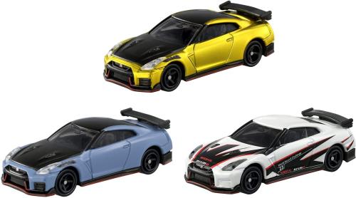 3点セットトミカ NISSAN GT-R コレクション 2022 日産 NISSAN GT-R NISMO Special edition ゴールドカラー + ステルスグレー + ドリフトカラー