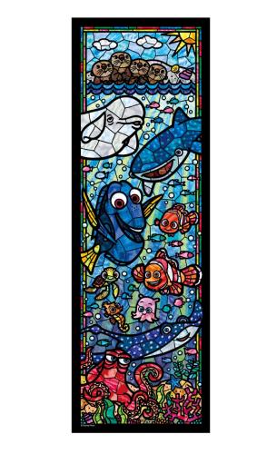 456ピース ジグソーパズル ファインディング・ドリー ステンドグラス ぎゅっとシリーズステンドアート(18.5x55.5cm)