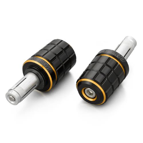 デイトナ(Daytona) PREMIUM ZONE(プレミアムゾーン) バイク用 バーエンド スズキ / 汎用(ハンドル内径φ14-19) BRICK ゴールド 37378