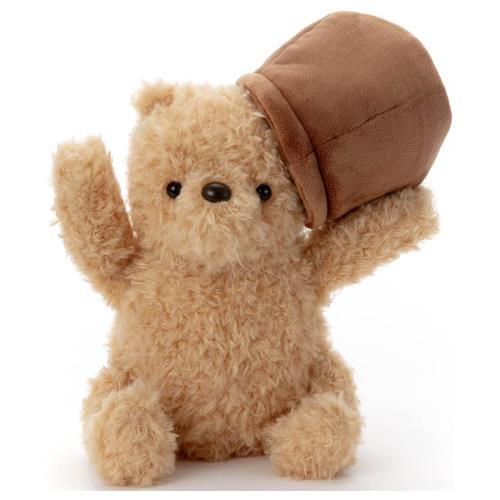 ディズニーキャラクター クラシックプー ぬいぐるみS くまのプーさん (ハニーポット) 幅約19cm画像