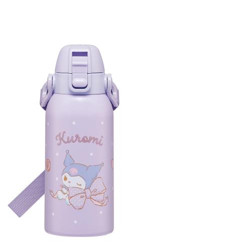 スケーター(Skater) 子供用 ステンレス 水筒 直飲み 600ml 子供に優しい軽量タイプ サンリオ クロミ ビッグリボン 女の子 保冷専用 waterbottle スポーツボトル キッズ 子供 こども 水瓶 STCH6-A
