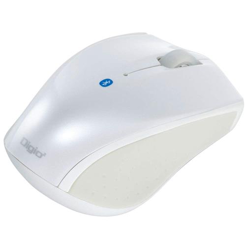 ナカバヤシ Digio2 3ボタン Bluetooth マウス Blue LED 小型 ホワイト Z0473