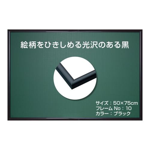 エポック社 日本製 アルミ製 パズルフレーム パネルマックスプラス ブラック (50×75cm) (パネルNo.10) バックボード2枚入り 掛ヒモ セルカバーUVカット仕様 パズル Frame 額縁