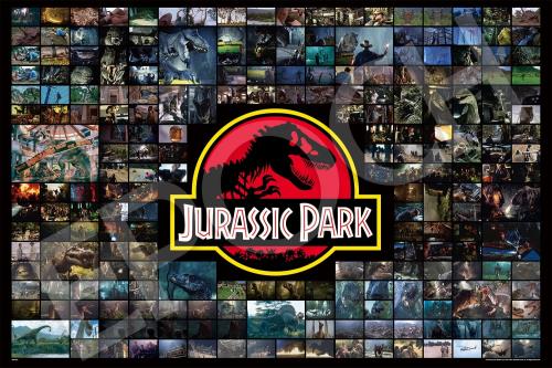 エポック社 1000ピース ジグソーパズル ジュラシックワールド ようこそ、ジュラシック・パークへ (50×75cm) 12-523s のり付き ヘラ付き 点数券付き EPOCH画像