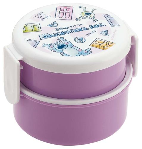 スケーター 抗菌 弁当箱 2段 丸型 500ml ディズニー モンスターズ・インク 日本製 ONWR1AG-A画像