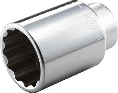 トネ(TONE) ディープソケット(12角) 6D-50L 差込角19.0mm(3/4) 二面幅50mm