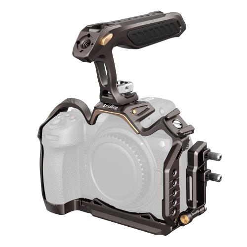 SmallRig「ナイトイーグル」 Nikonに対応 Z6 III用 カメラケージキット トップハンドル付きアルミ合金フルケージ Arca-Swiss用クイックリリースプレート マイクとライト用コールドシューマウント付き 4522