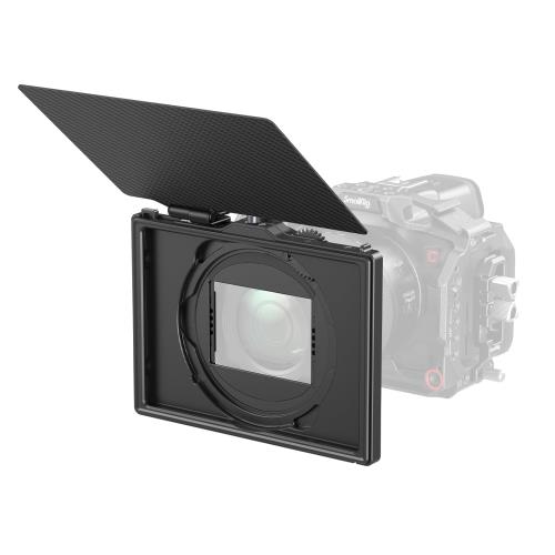 SmallRig マットボックス 67mm - 82mm 調整可能クランプ付き、4 x 5.65インチフィルターフレーム、トップフラグ付き、DSLR ミラーレスカメラ用 4409
