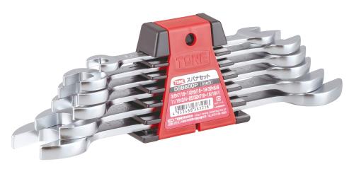 トネ(TONE) スパナセット DSB600P レッド インチ 内容6点