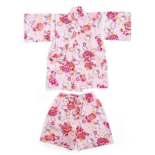 サンリオ(SANRIO) キッズ甚平 90珊 日暈キティ 212482