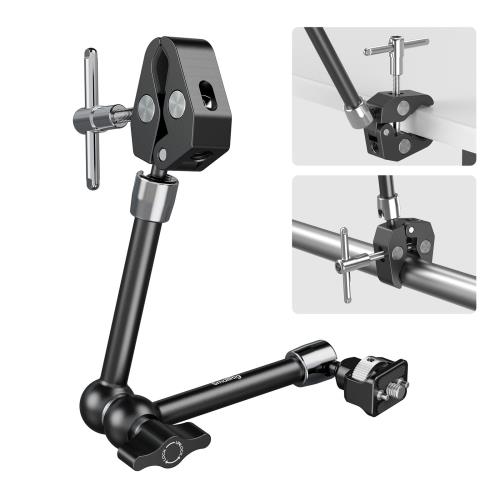 SmallRig マジックアーム 11（カニ型クランプ付き） 1/4インチ-20ネジと格納式ピン付きアーム アクションカメラ/モニター/ビデオライト/マイク用 5311