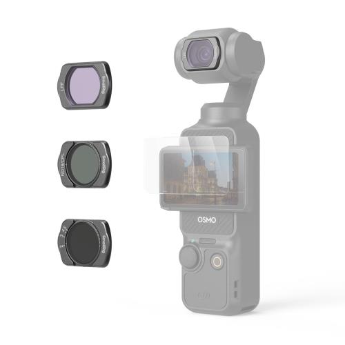 SmallRig 磁気フィルターセット Dji Osmo Pocket 3用、VND2-5 フィルター、ND16/CPL フィルター、LPF フィルター、スクリーンプロテクター 4776