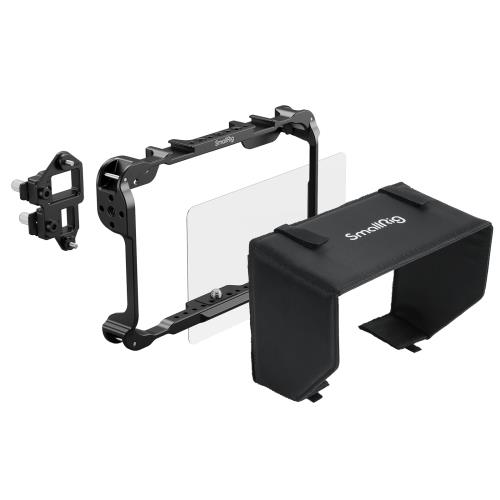 SmallRig Atomos Shinobi II 用モニターケージキット サンフード付き スクリーンプロテクター付き 重量わずか 96.3g 1/4-20 ネジ穴付き 5030