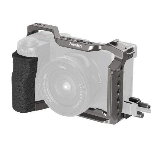 SmallRig Hawklock クイックリリースケージキットAlpha 6700用 複数のマウントインターフェースとArca-Swissプレート用内蔵クイックリリースプレート、NATOレール、HDMI用ケーブルクランプ付き - 5060