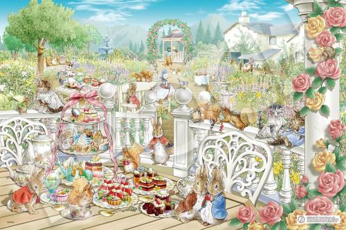エポック社（EPOCH） 1000ピース ジグソーパズル ピーターラビット・・ アフタヌーンティー （50×75cm） 13-401s のり付き ヘラ付き 点数券付き