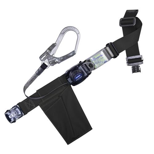 [藤井電工] 新規格 胴ベルト型 リトラ 巻取式 ブラック 黒 Mサイズ ベルト長さ 1200mm TB-RN-OT590-BLK-MM寸TB-RN590-BLK-M 着脱が容易なワンタッチバックル 日本製 墜落制止用器具 胴ベルト 安全帯 ツヨロン TSUYORON