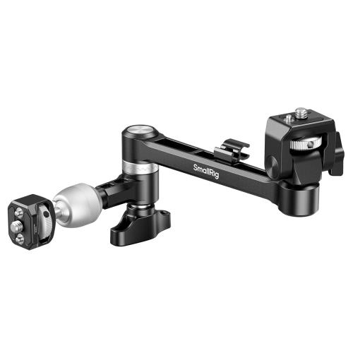 SmallRig マジックアーム 360°ボールヘッド＆ダンピングアーム付き ショルダーまたは三脚撮影用に設計されたモニターマウント 内蔵ケーブルオーガナイザー 2.0kg（4.4ポンド）の負荷 145mm（5.7インチ）の長さ 5141