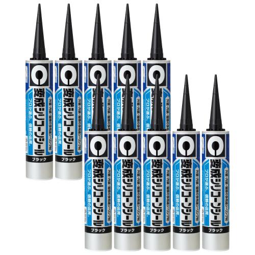 セメダイン 変成 シリコーンシール 多用途 外壁 内装 屋根 333ml ブラック SM-207 10本入