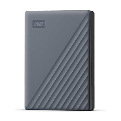 ウエスタンデジタル(Western Digital) WD ポータブルHDD 5TB USB3.0 グレー My Passport USB-C USB-C＆USB-A両対応 暗号化 パスワード保護 外付けハードディスク / メーカー3年保証 WDBRMD0050BGY-WESN 国内正規代理店品