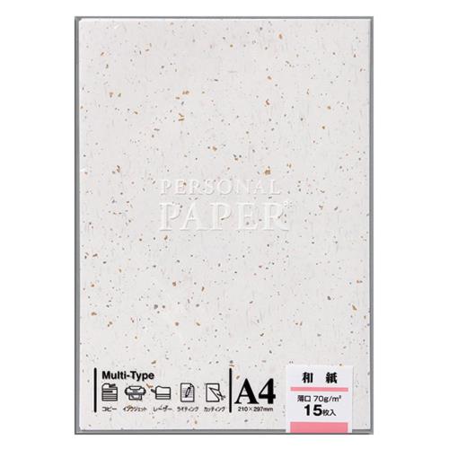 マルアイ カラーコピー用紙 和紙 A4 OA用紙 和紙 金銀振 白 170枚 (17枚入ｘ10セット) OA-W4X10P