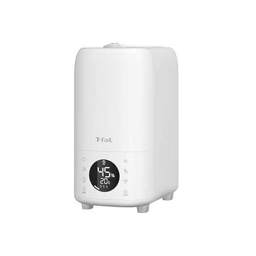 ティファール 加湿器 大容量 加熱超音波式 ハイブリット式 8L 木造～12畳/プレハブ～19畳 上から給水 フィルターレス 「スチーム アンド ミスト エル」 リモコン ホワイト HD6080J0