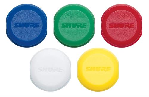 SHURE BLX2 ハンドヘルド型 送信機用 色分け識別キャップ 5色セット WA621 国内正規品