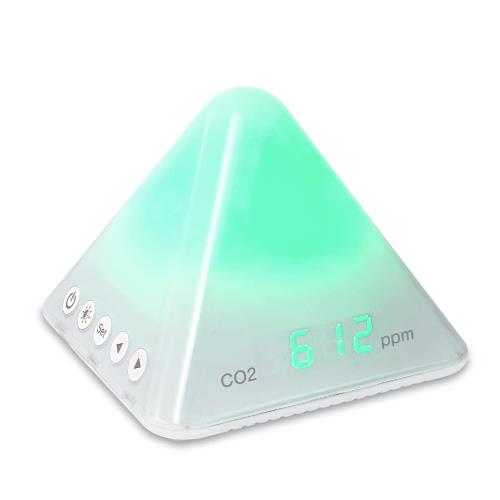 プラス CO2モニター 二酸化炭素濃度計 換気の目安を色でお知らせ 換気アラーム AT-C01 428-719