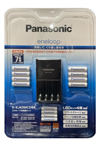 PANASONIC ENELOOP申し受ける器書き割り単三8本+単四4本 K-KJ43MCD84 (2023年発売）