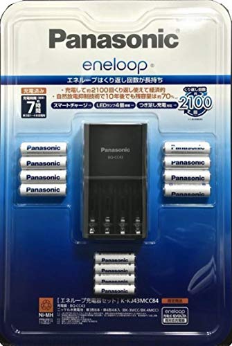 PANASONIC ENELOOP申し受ける器仕掛ける単三8本+単四4本