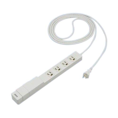 パナソニック(Panasonic) 充電用 USBコンセント付OAタップ 接地14A抜け止め形 4コ口・グレー USB2A5VDC ・2ポート 3mコード付 マグネット付 電源表示付 WCH243432H