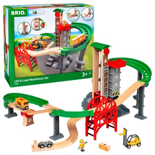 BRIO (ブリオ) WORLD ウェアハウスレールセット 客体馬齢 3歳~ (路面電車 手あそび 木製 軌跡) 33887