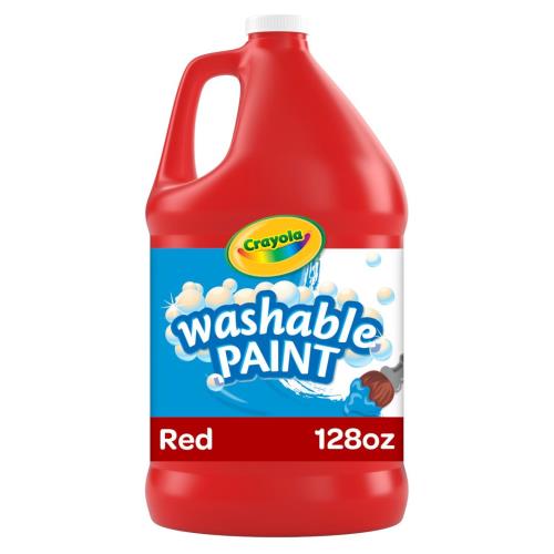 クレヨラ ボトル絵の具 レッド 水で簡単に落とせる 単色得用ボトル 3785ml 212838
