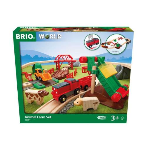 BRIO（ブリオ）WORLD アニマルファームセット [木製軌跡 手あそび] 33984