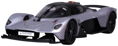 Maisto 1/18 アストン マーティン ヴァルキリー しろがね色 為し終わる品 乗り物のおもちゃ-車-ミニカー・トイカー