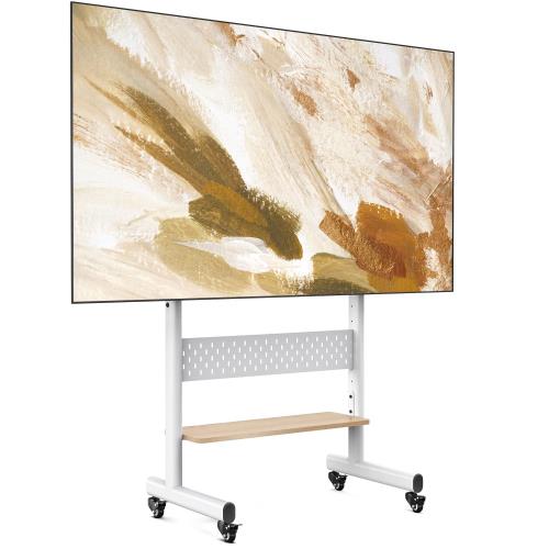 FITUEYES テレビスタンド Kシリーズ テレビ台 マウント付き 40～85インチテレビ対応 耐荷重60kg 有孔ボード付き 高さ調節可能 大容量収納 安定性よい 木製 オーク K-A207206WN
