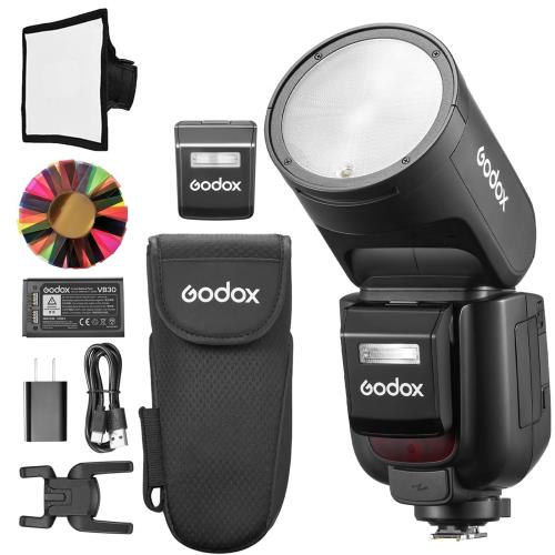 [GODOX] GODOX V1 Pro N 写真機閃光電球 Nikon 用、取りはらい能力のあるな補欠選手閃光電球 2.4G 無線電話 TTL 閃光電球 す早さ点火装置、1.3 秒の再利用第四次元、76W HSS 1/8000s、Type-C 申し受けるを受け支える、Nikon D850 D5 D750 D7500 と取り替えっこ性があります D5300 D5200 D7100 D90