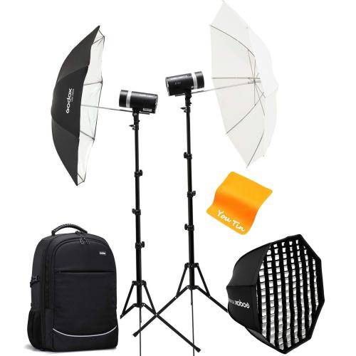 GODOX AD300Pro デュアルフラッシュ バックパック セット フラッシュ TTL 2.4G スタジオに適しています 300W 1/8000 HSS デュアル色温度、320 回のフルパワーフラッシ